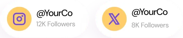Multiple social media platform icons